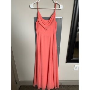Coral Reef size 6 David’s Bridal bridesmaid dress